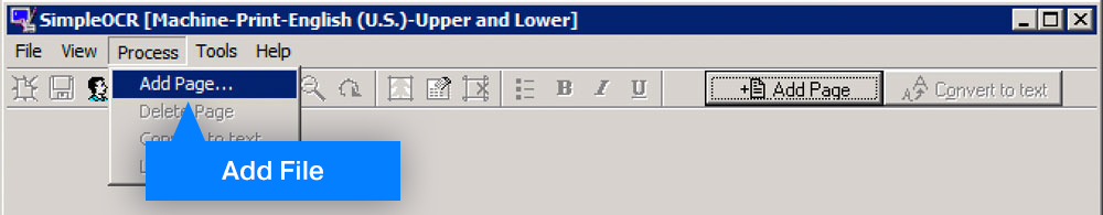 Add file to SimpleOCR process