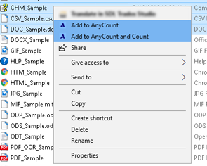 Add multiple files to AnyCount word-count software