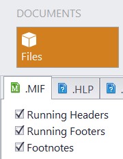 Settings for word count in mif