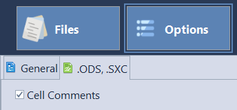 AnyCount - Word count settings for .ODS