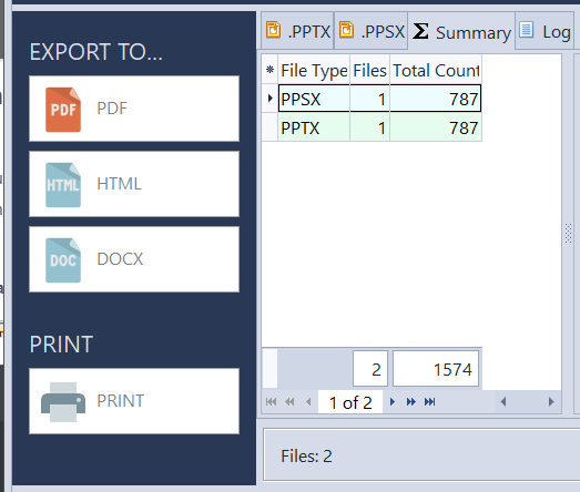 AnyCount - .PPTX/.PPSX (Microsoft® PowerPoint file format)