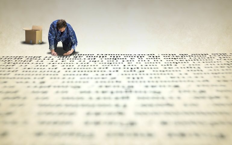 expansion of a long text