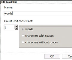 Anycount file settings