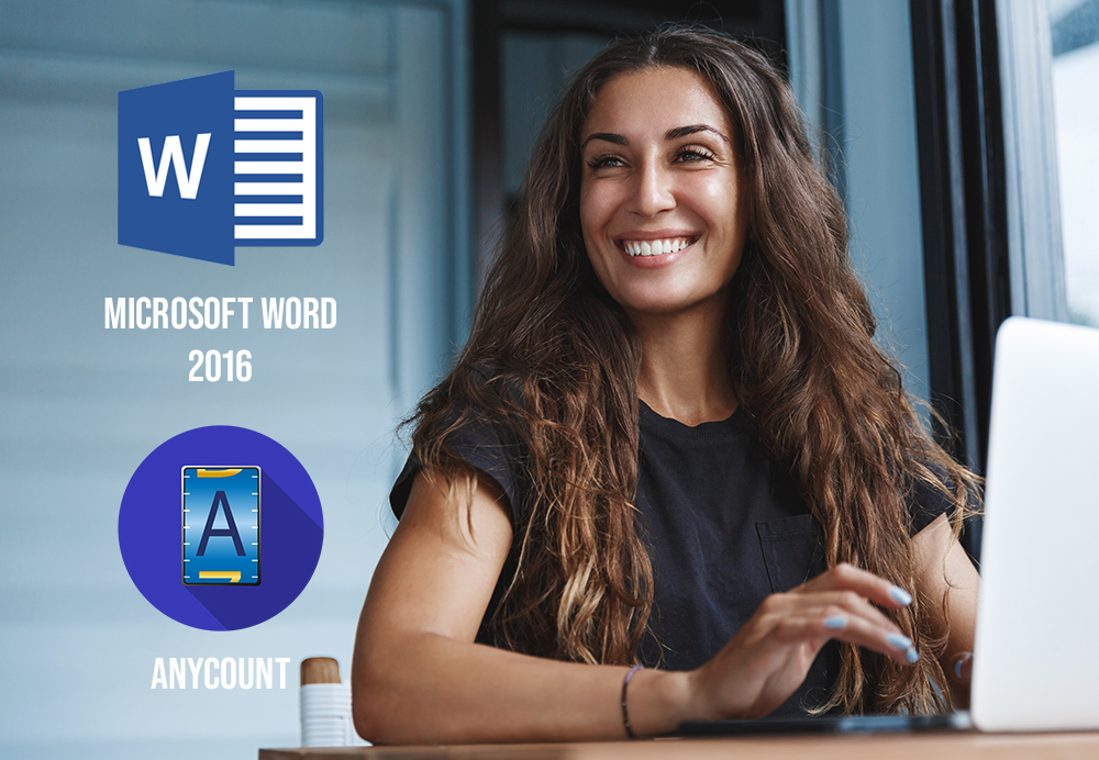 Word count, character count, and line count in Word 2016