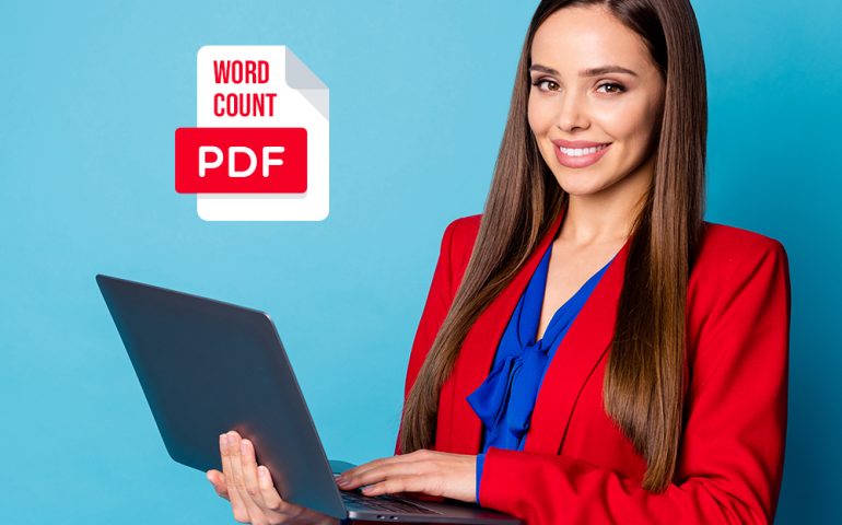 How to Count the Number of Words in your PDF file.