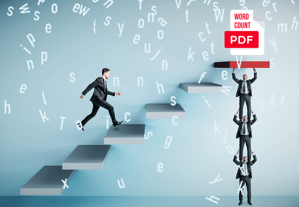 PDF word-count by using web