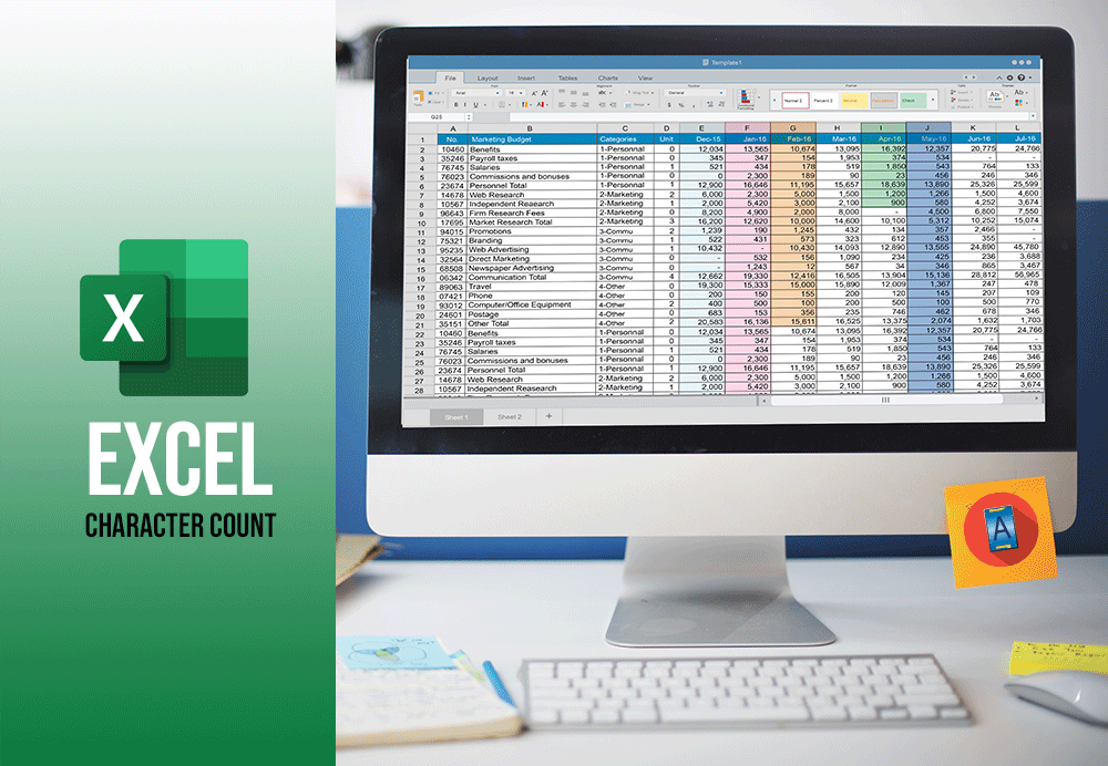 How to do an Excel character count?