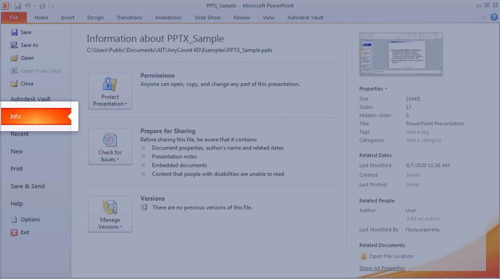 How to do word count in powerpoint count characters in pptx 